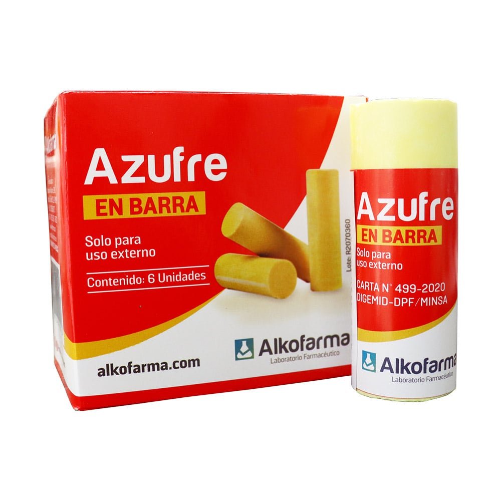 Azufre En Barra Alkofarma Cja X 6 Unid