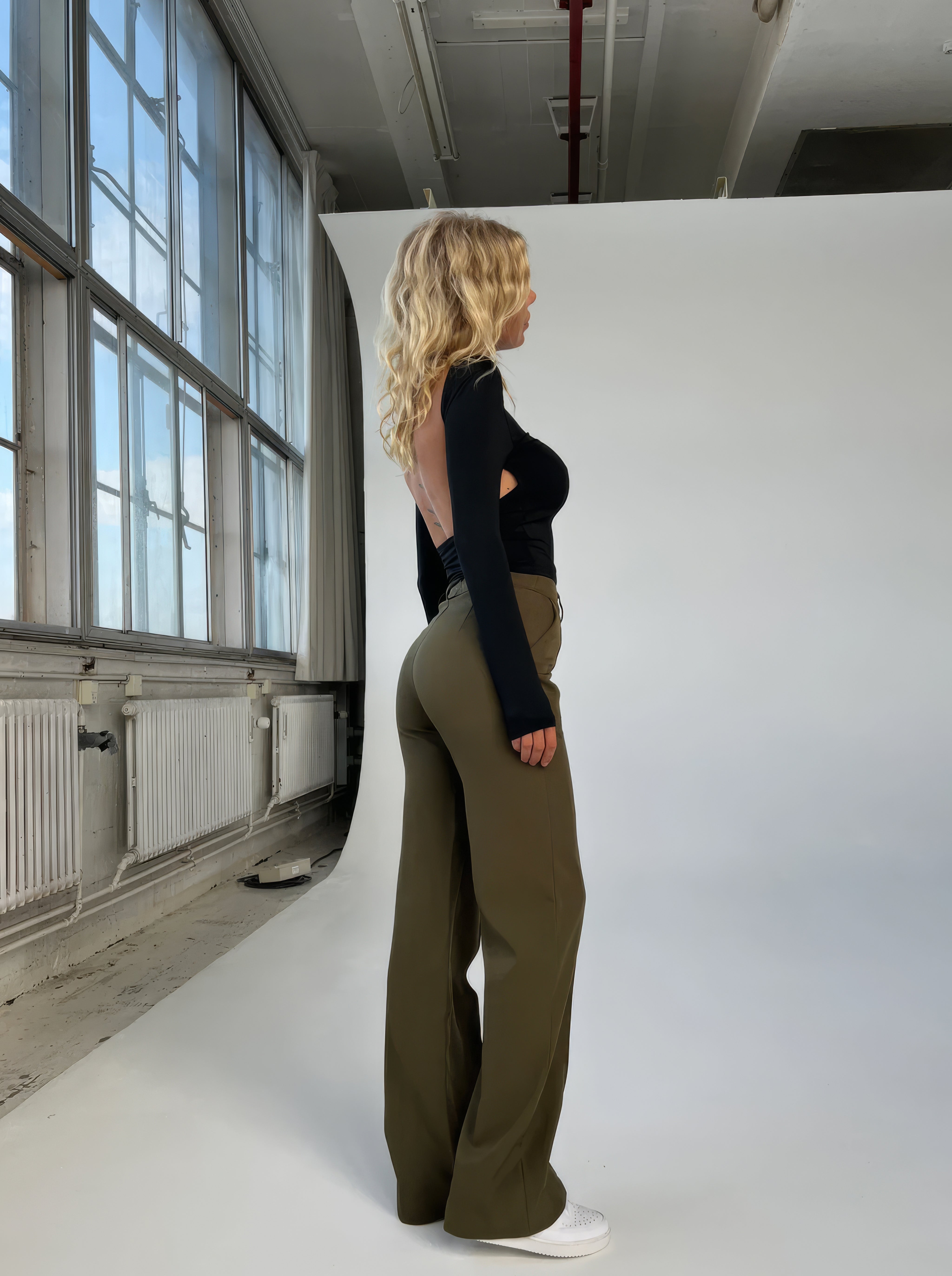 Lavisa - Women's Classic Straight Leg Pants - High Waist Tailored Dress Trousers