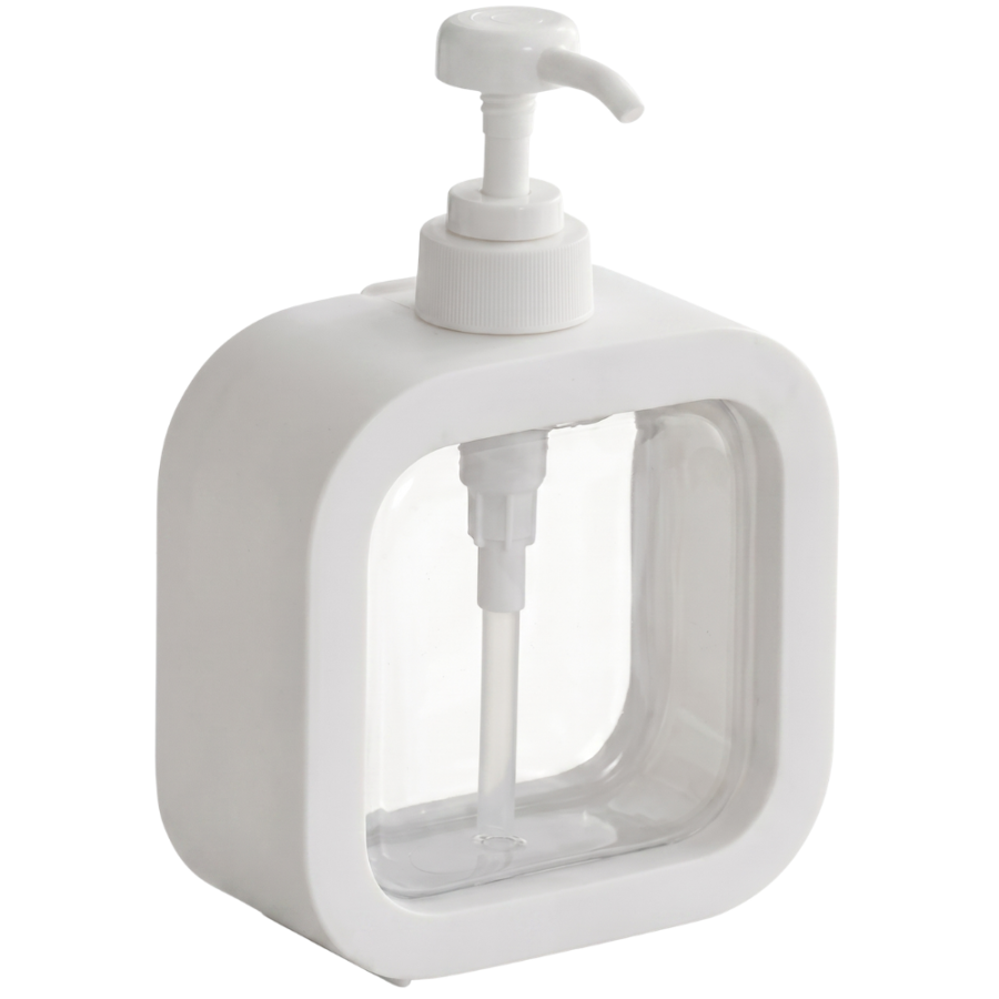 Dispensador de jabón líquido pvc, 500ml