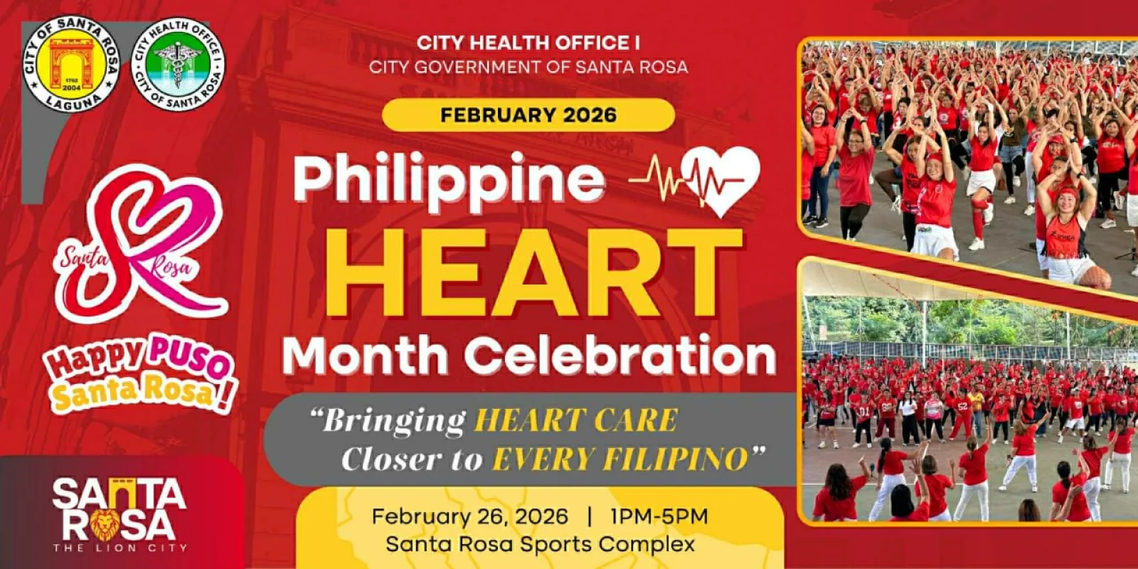 Pangangalaga sa Puso, Tampok sa Pagdiriwang ng Heart Month sa Santa Rosa
