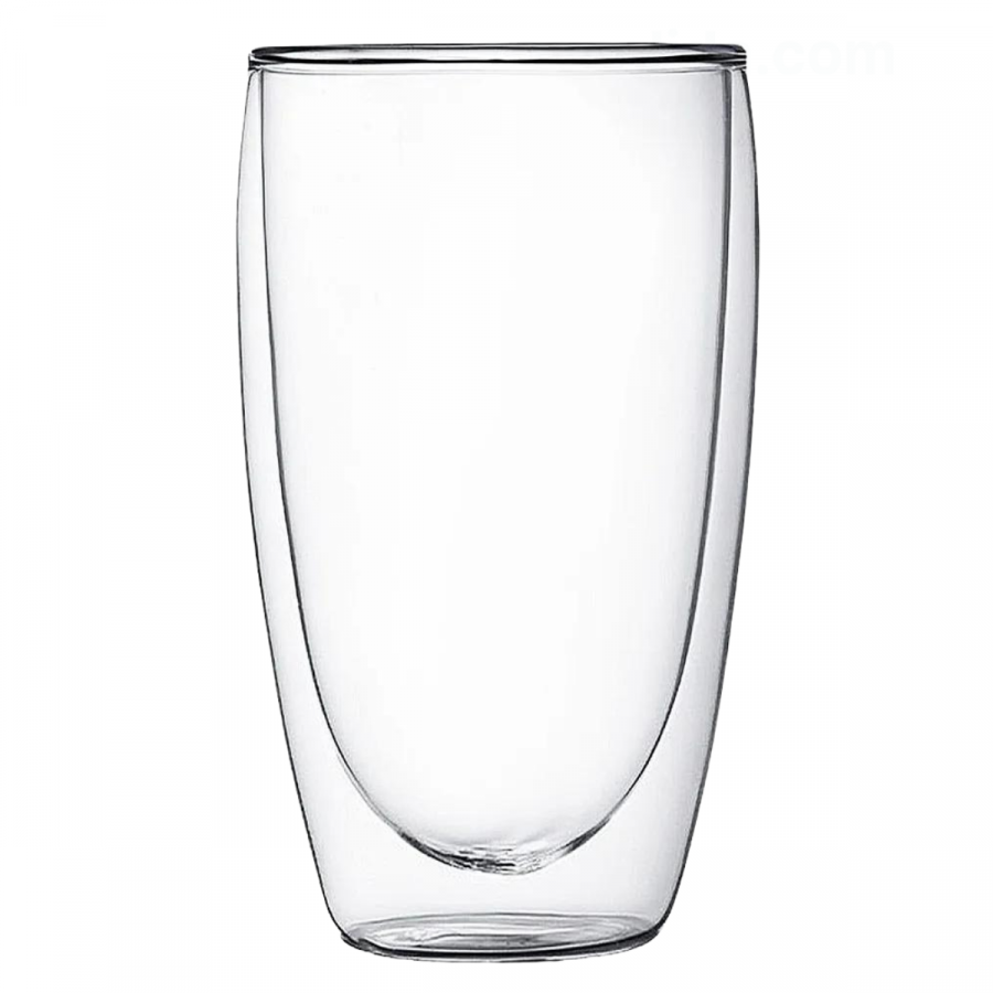 Vaso de vidrio resistente al calor borosilicato, 450ml