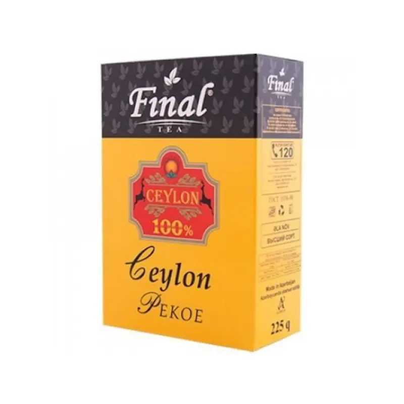 Herbata czarna liściasta cejlońska Pekoe “Final” 100g