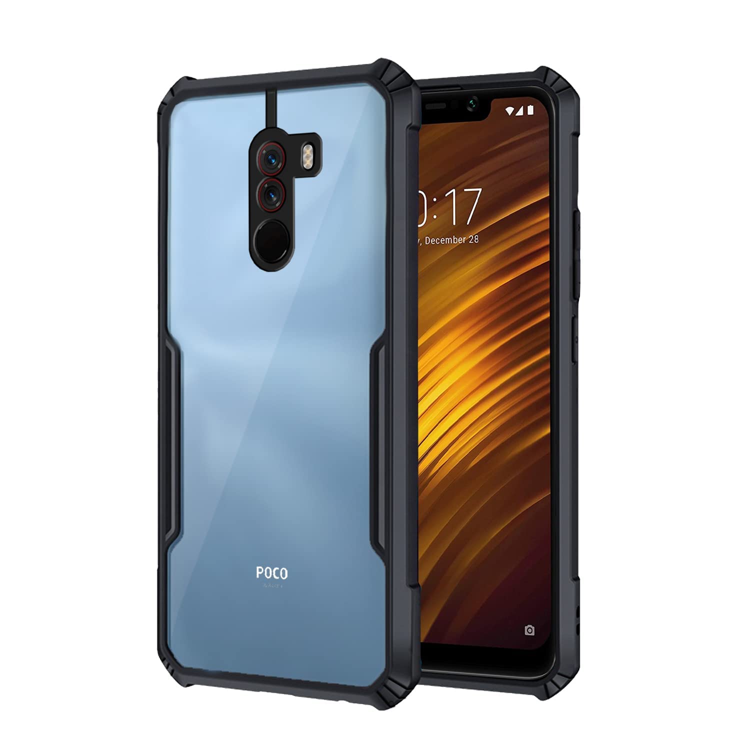 Black Border - Transparent Back iPaky Mobile Back Cover Case