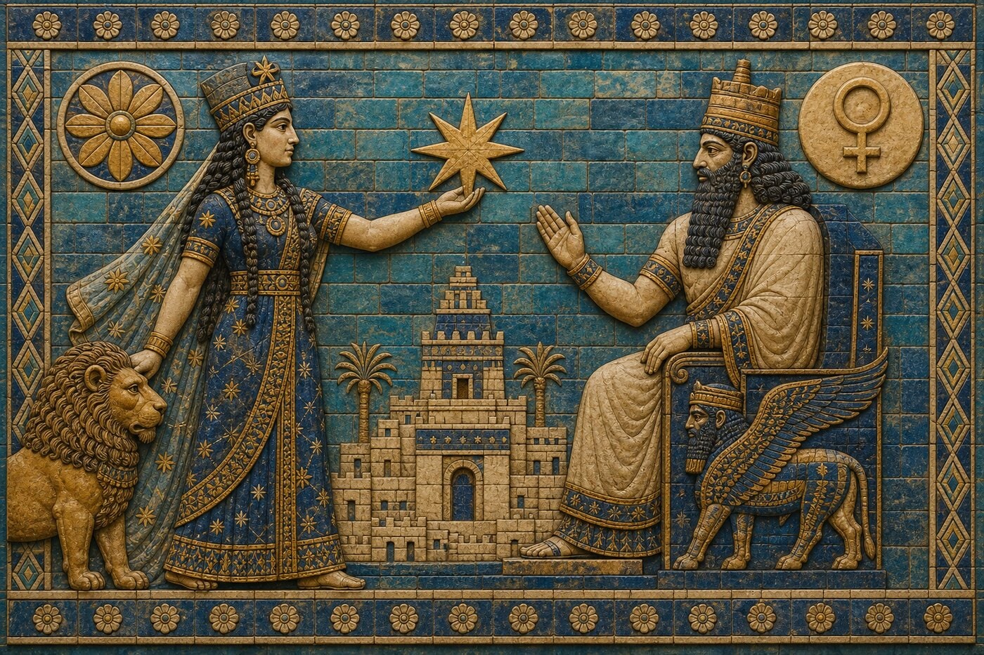 Original illustration for Inanna and An: The Claiming of Eanna