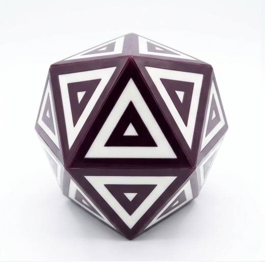 Geometric Resin Decorative Box – Triangular Pattern Polyhedral Storage