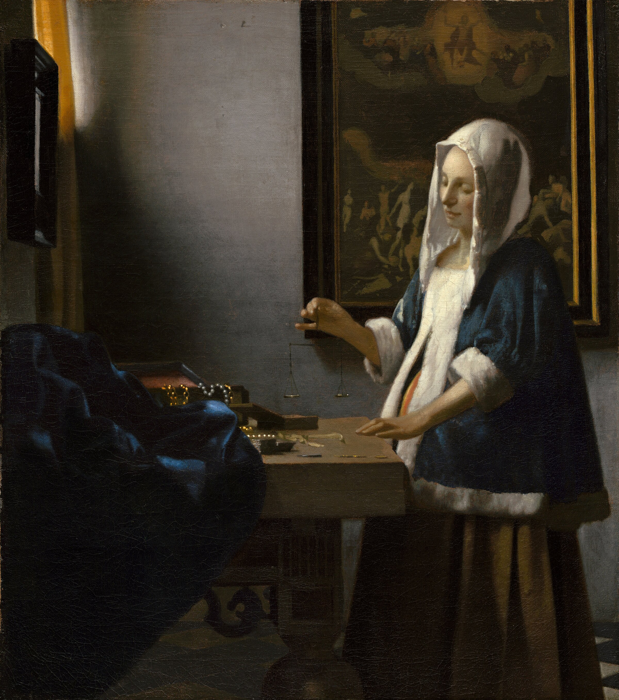 Woman Holding a Balance, c. 1664. National Gallery of Art, Washington.