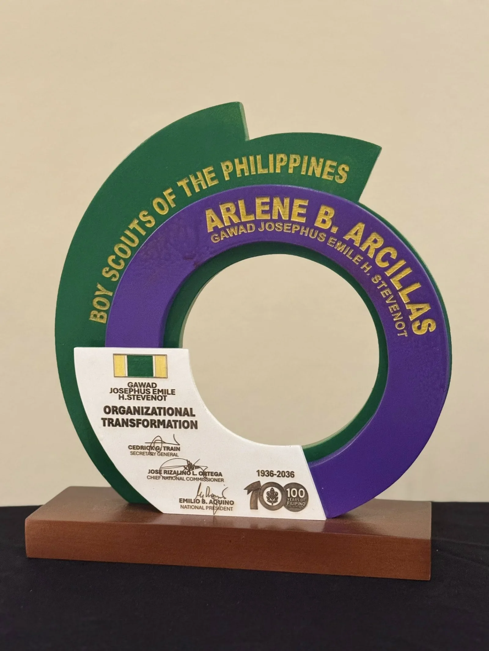 Mayor Arlene, kauna-unahang ginawaran ng “Gawad Josephus Emile H. Stevenot for Organizational Transformation” ng BSP