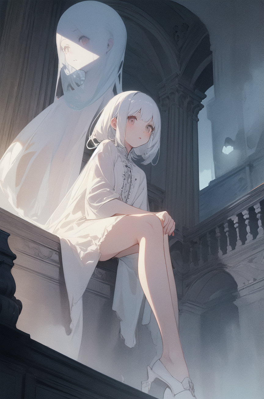 幽霊 by talking_head with ghost, ai art