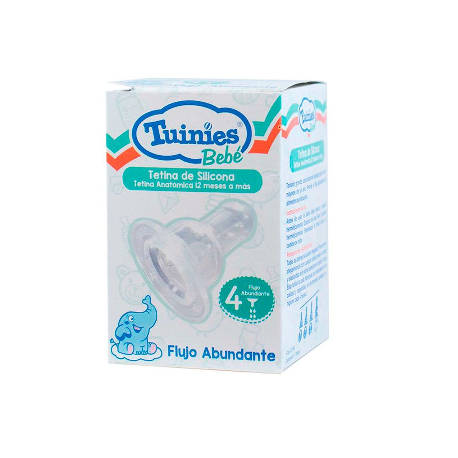 Tuinies Tetina Silicona 4 Cja/1 Und