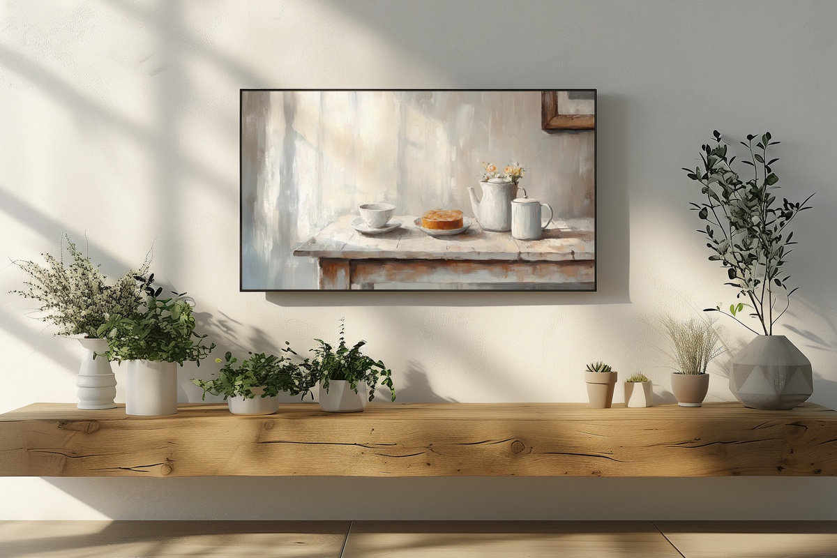 Farmhouse Breakfast Harmony Frame TV Art