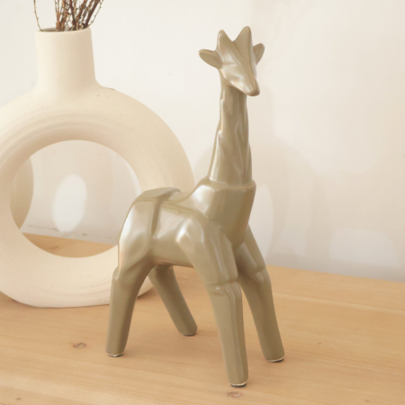 Figura decorativa de jirafa cerámica, 27.5cm