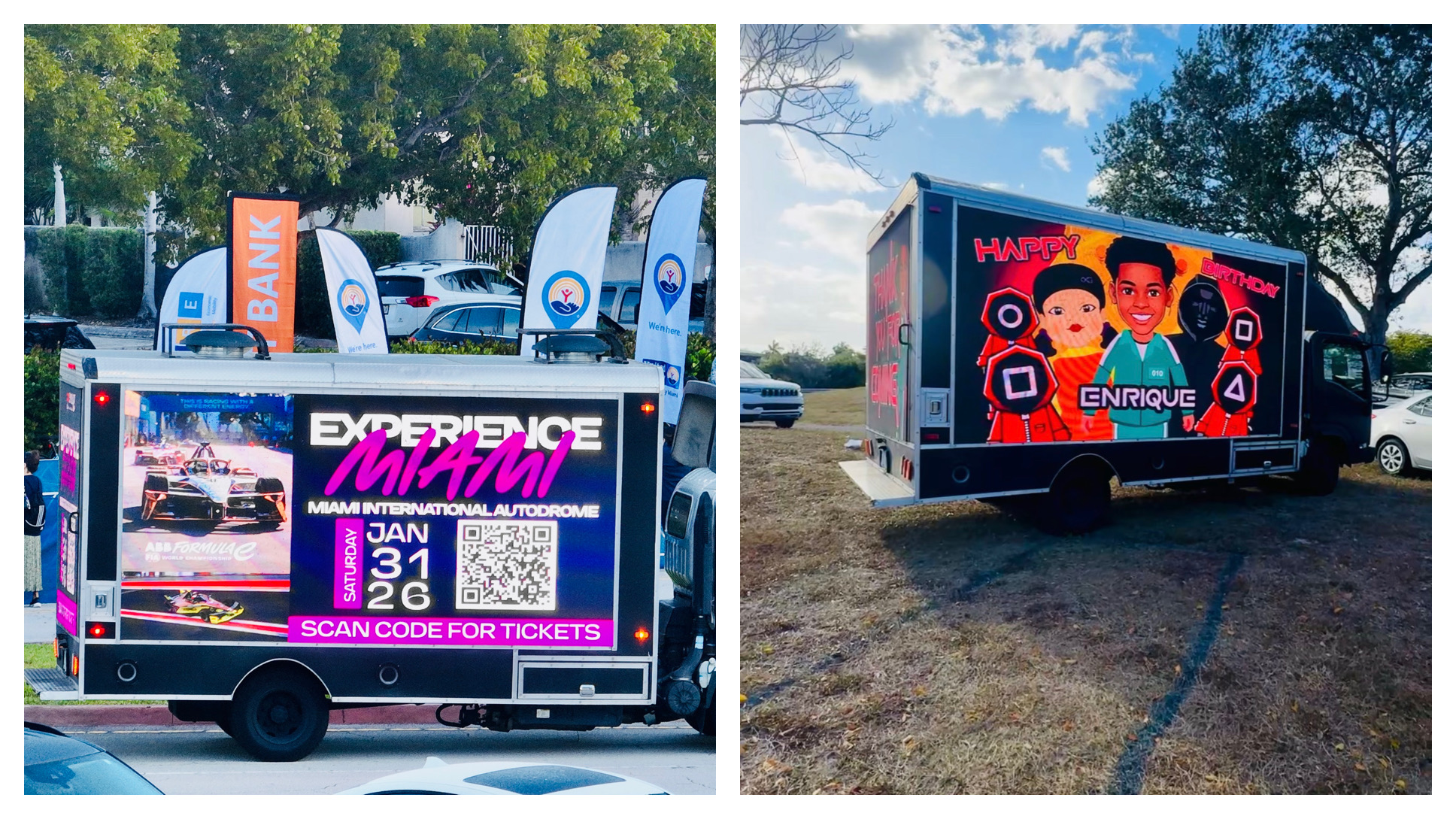 Digital billboard truck ready for campaign deployment