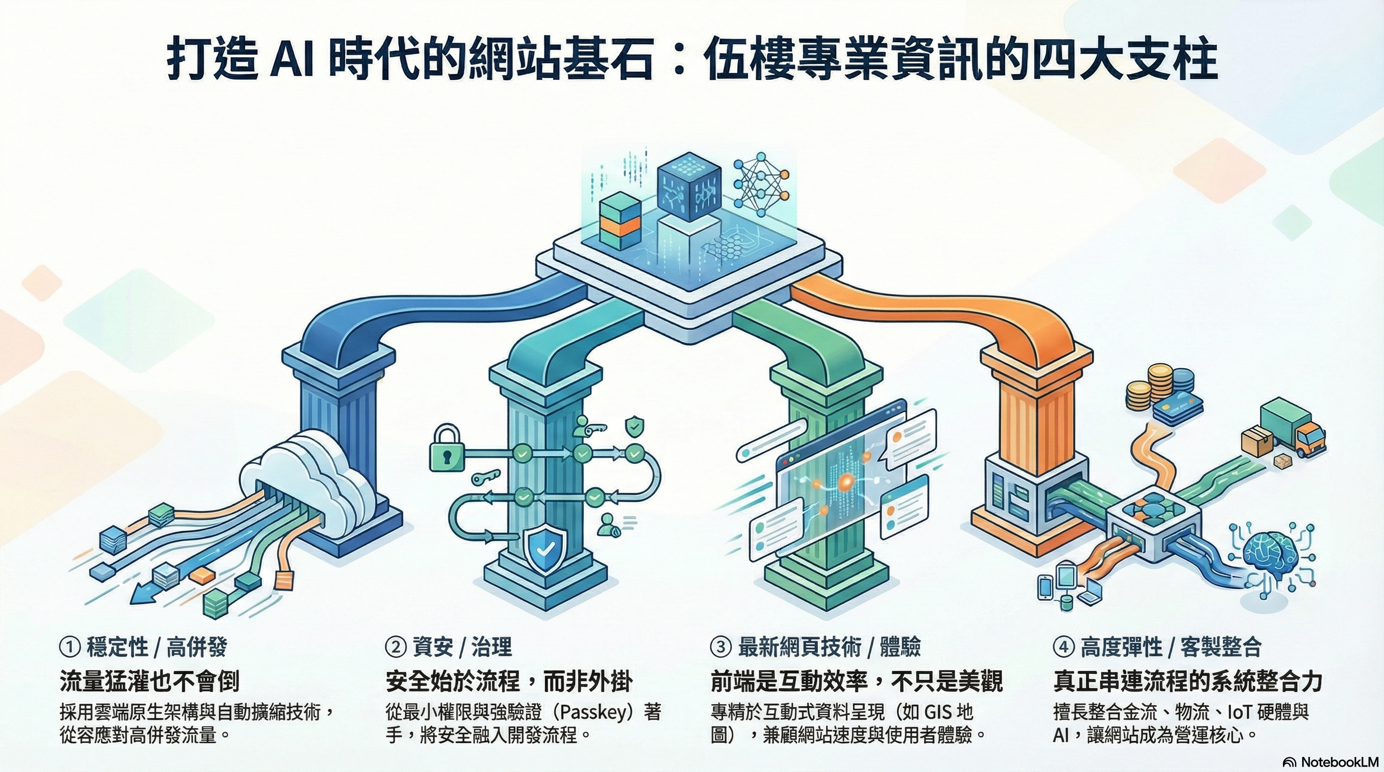 打造AI 時代的網站基石_伍樓專業資訊的四大支柱