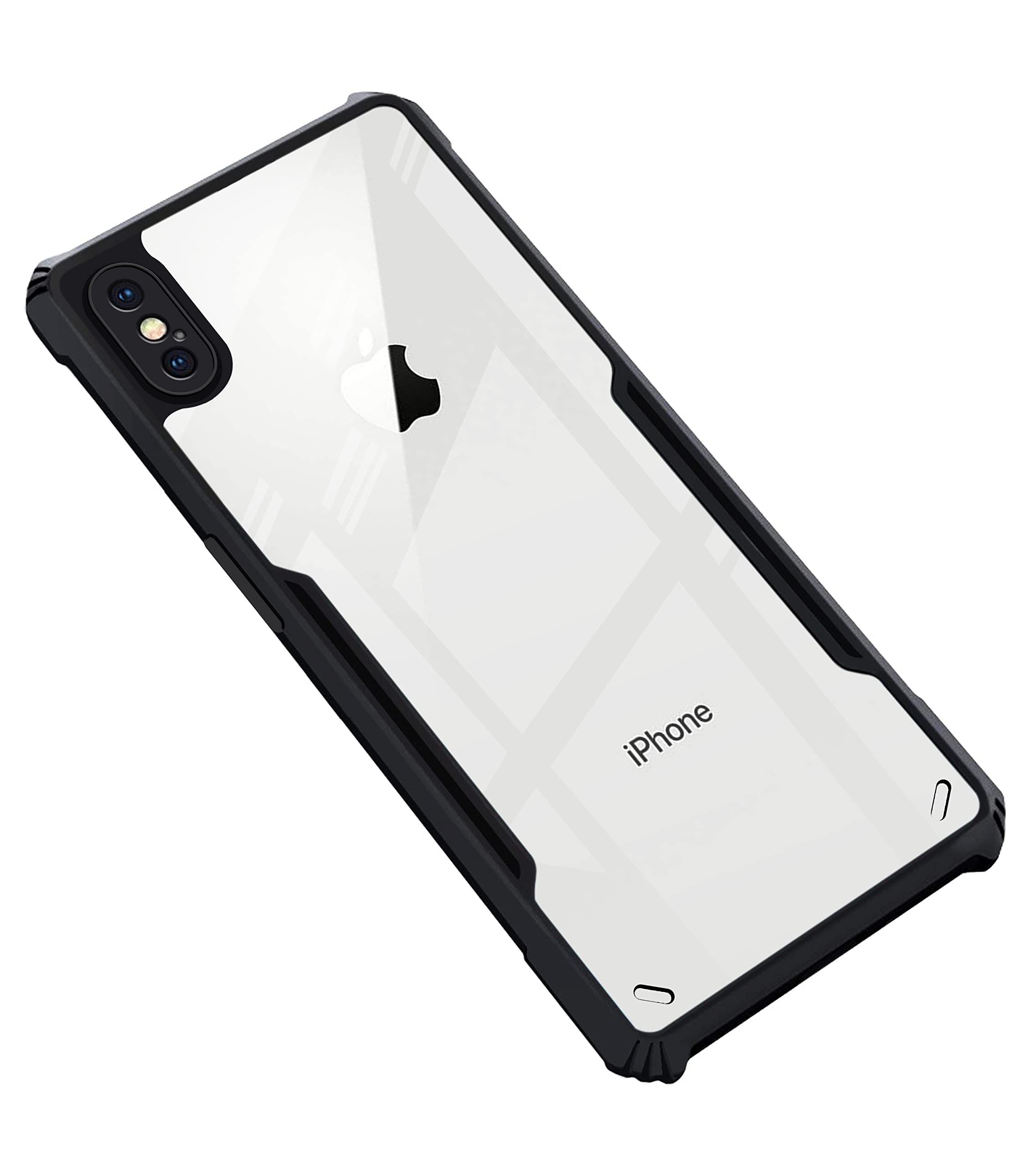 Black Border - Transparent Back iPaky Mobile Back Cover Case