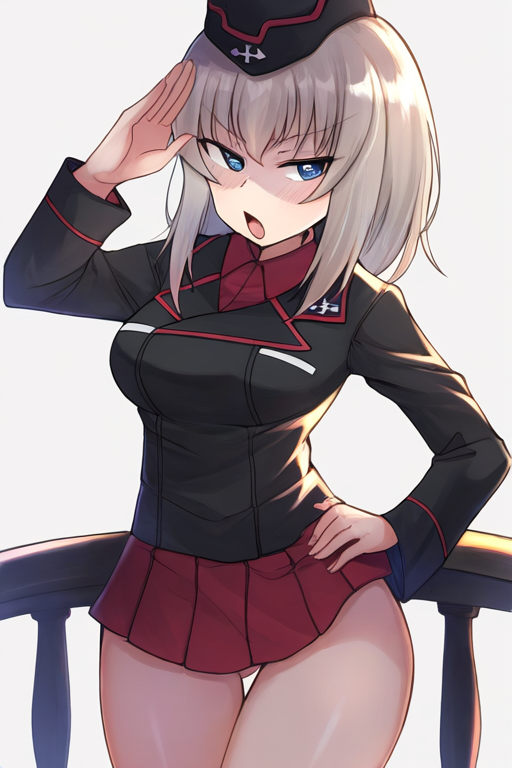 逸見エリカのAIエロエロ落書きもの12 by 催●スマホの淫魔 with ai art, Erika Itsumi, Girls und Panzer, Girls und Panzer, large breasts, swimsuit
