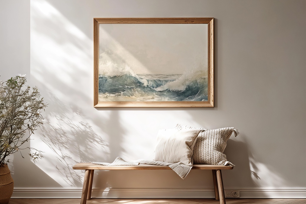 Abstract Oceanic Dreamscape Summer Printable Wall Art