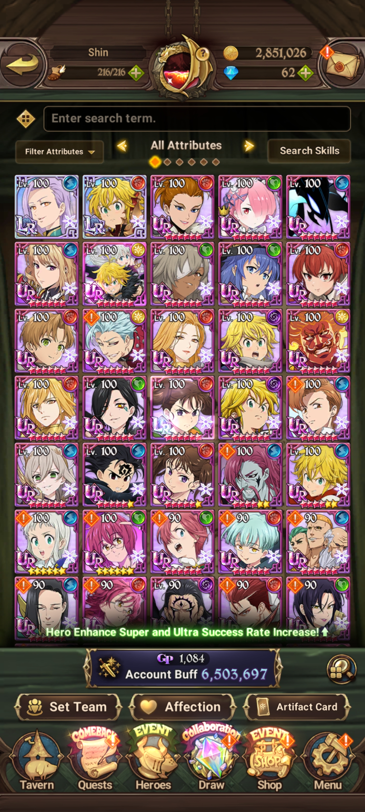 Buy [ASIA] 2 LR, 215 UR HEROES! - LEVEL 114 - 62 DIAMONDS - ACCOUNT ...