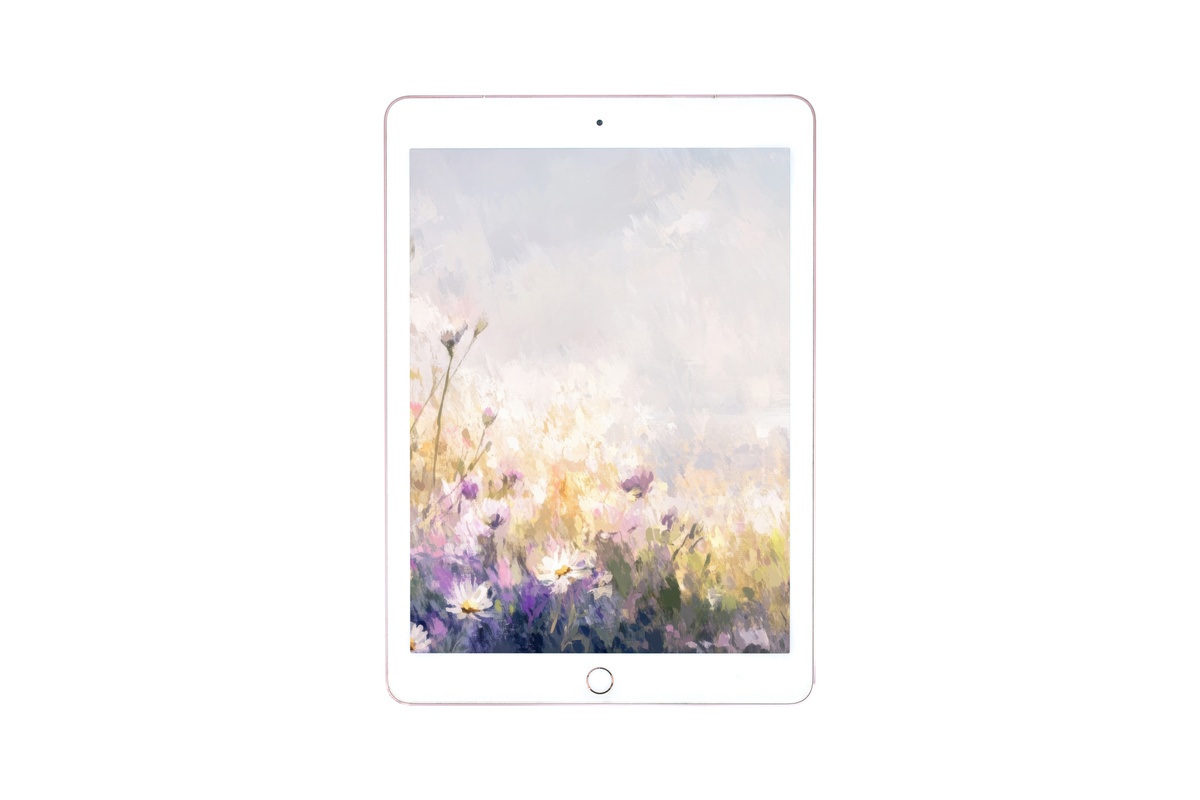 Wildflower Bloom Harmony Coastal iPad Wallpaper