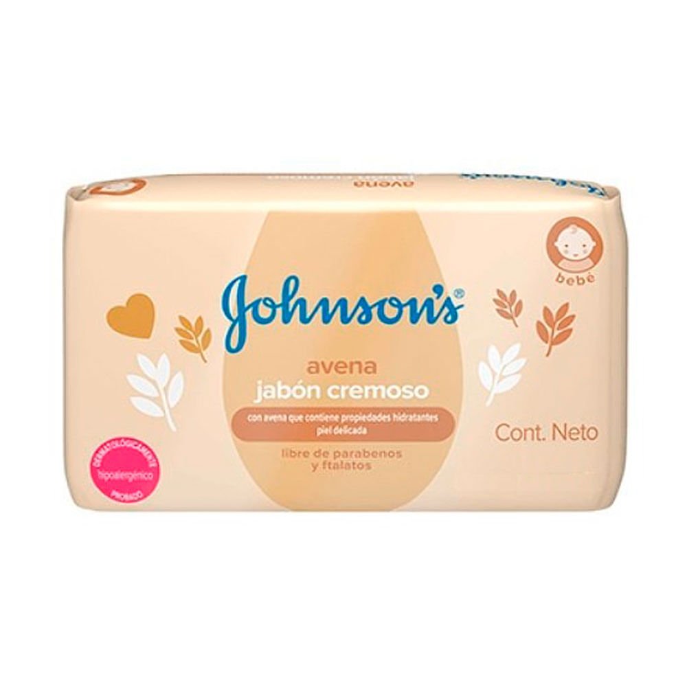 Johnson Jabon Baby Cremoso Avena Nat Pan/ 75 Gr