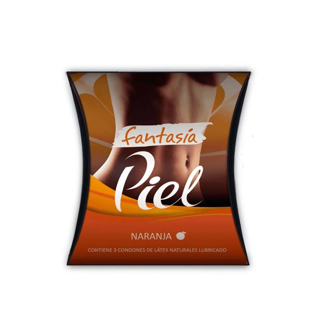 Piel Preserv Fantasia Naranja X 3 Disp/24 Cjas