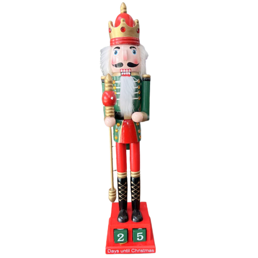 Cascanueces Días para Navidad madera, 50cm