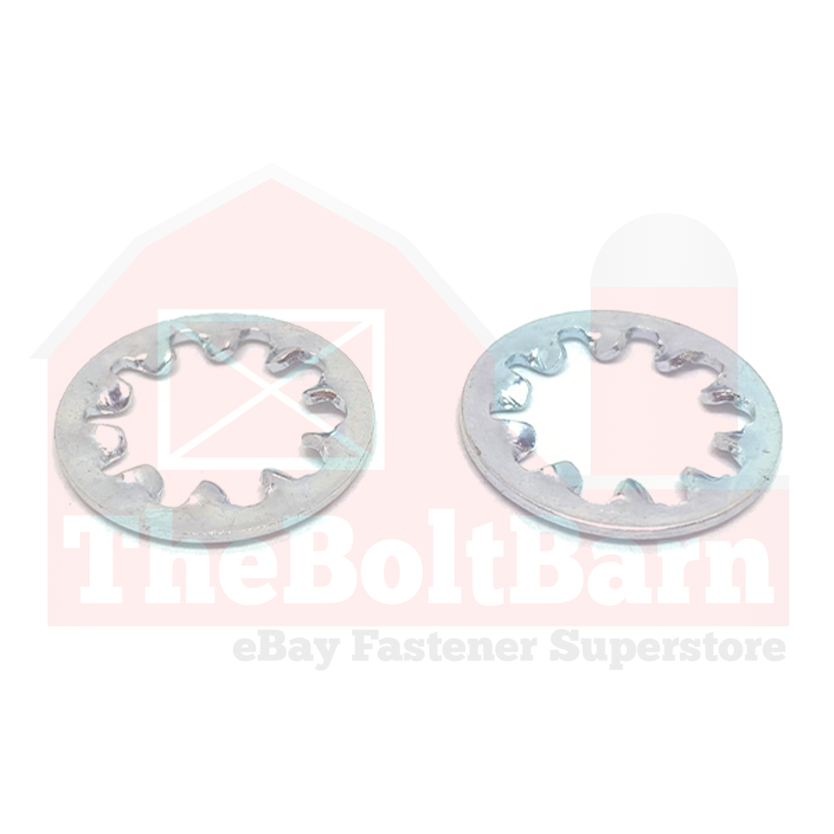 Arandelas internas con bloqueo de dientes M6 clase 10 zinc transparente (elige la cantidad) - Imagen 2 de 7