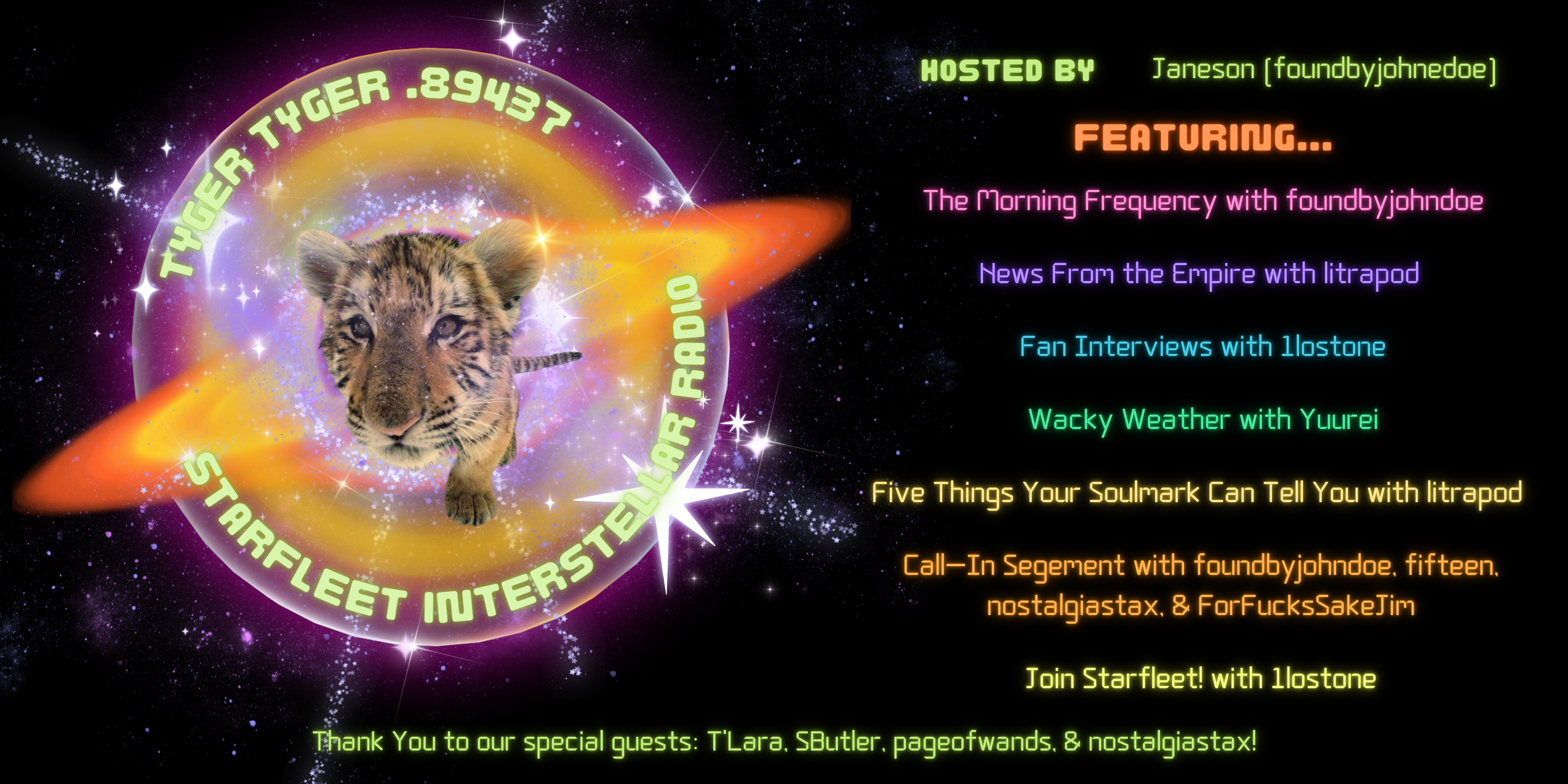 Team Tyger Tyger Radio Show Cover