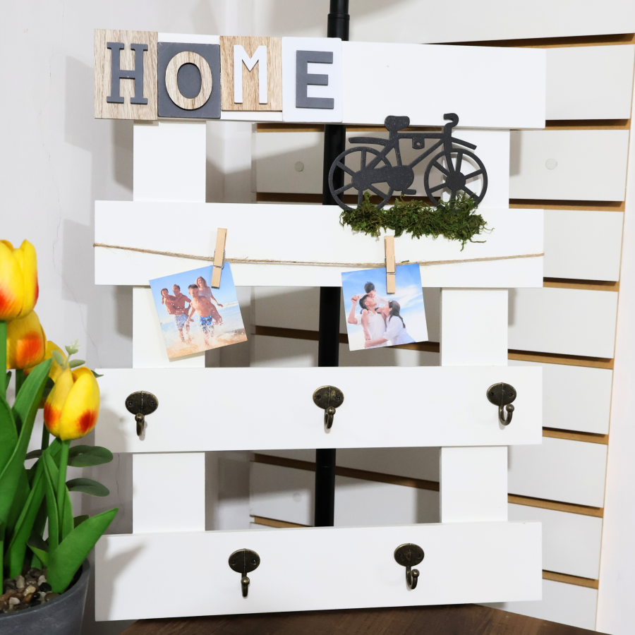 Perchero decorativo 48x38cm, madera