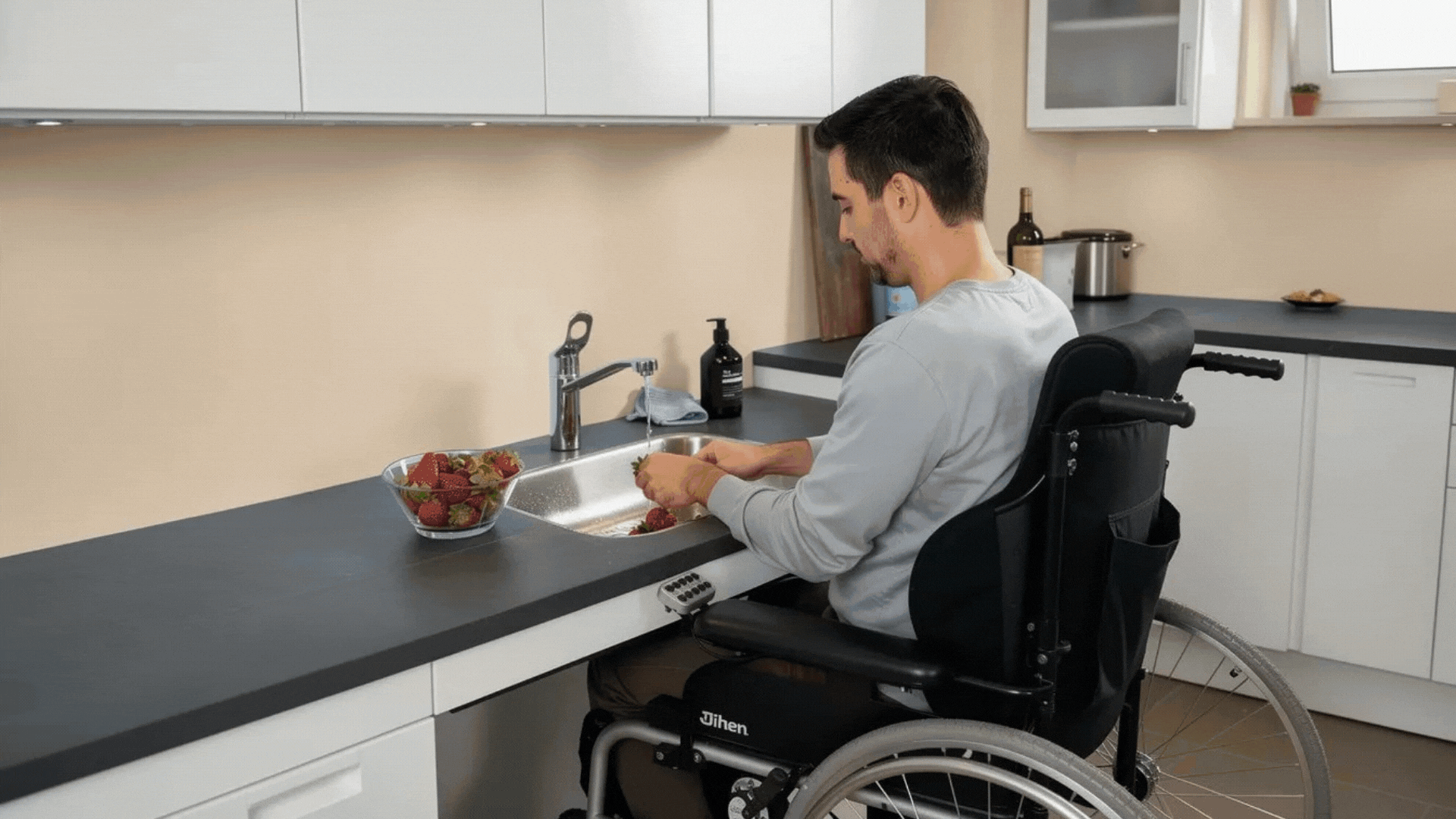 Tap to discover ways to move safely in your kitchen