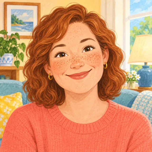 Scene: She has freckles.