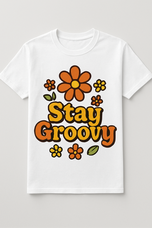 Diverse group wearing stylish funny graphic T-shirts in urban setting
