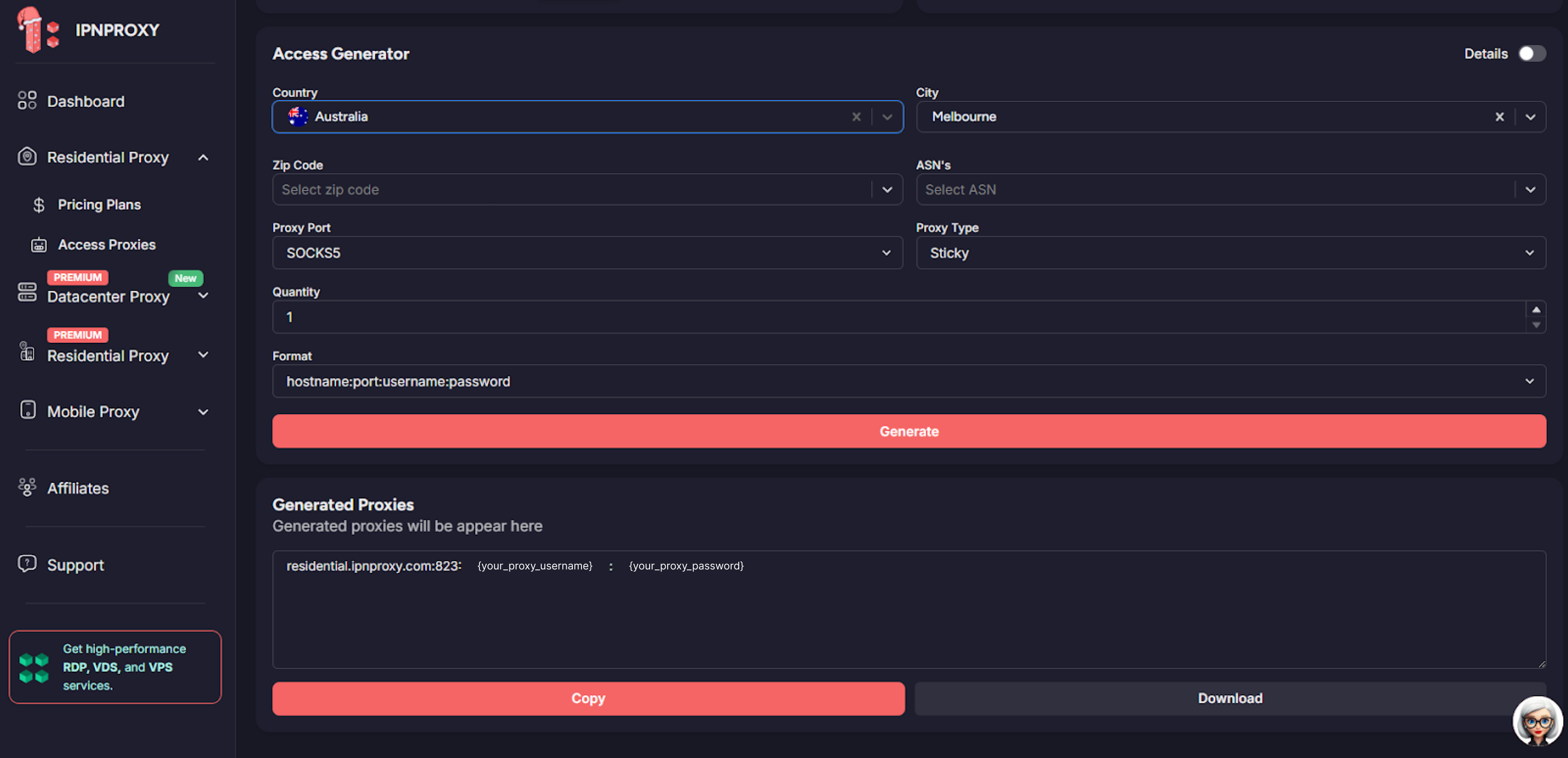 IpnProxy - Access Residential Proxy 