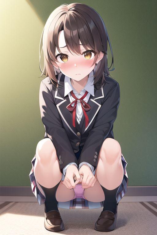 一色いろは特集 by IT with ai art, erotic, R-18, My Youth Romantic Comedy Is Wrong, As I Expected, panchira, oregairu, Iroha Isshiki