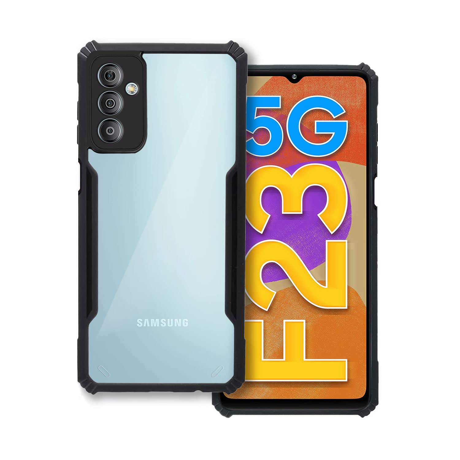 Black Border - Transparent Back iPaky Mobile Back Cover Case