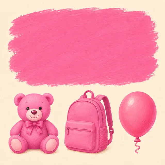 Illustration of pink
