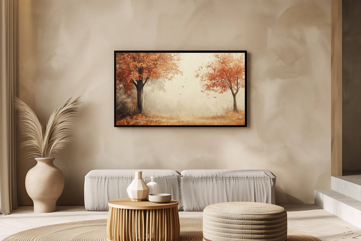Falling Leaves Symphony Fall Frame TV Art