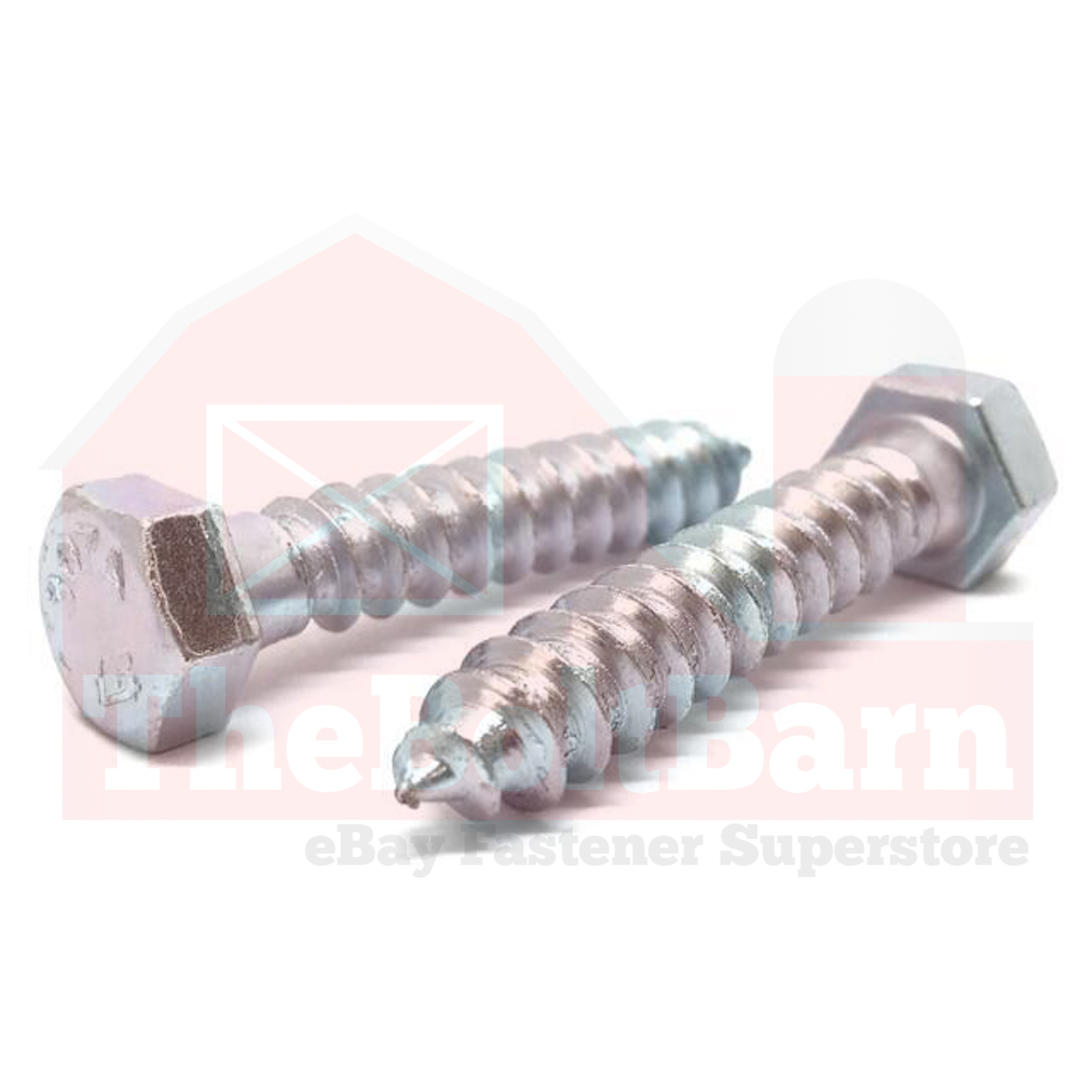 3/8″-7 Hex Lag Screws A307 Grade A Zinc Clear (Choose Length & Qty)