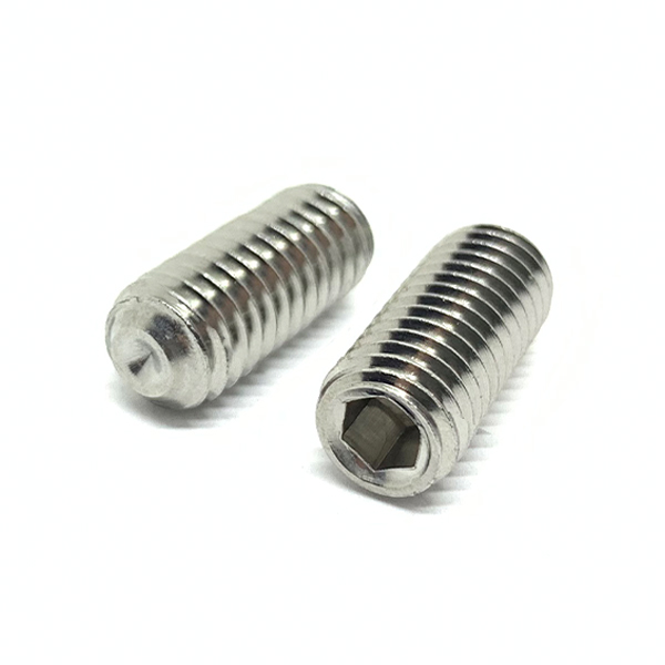 Juego de tornillos Allen de punto de taza M4-0.7 de acero inoxidable A2 (elige longitud y cantidad) - Imagen 2 de 5