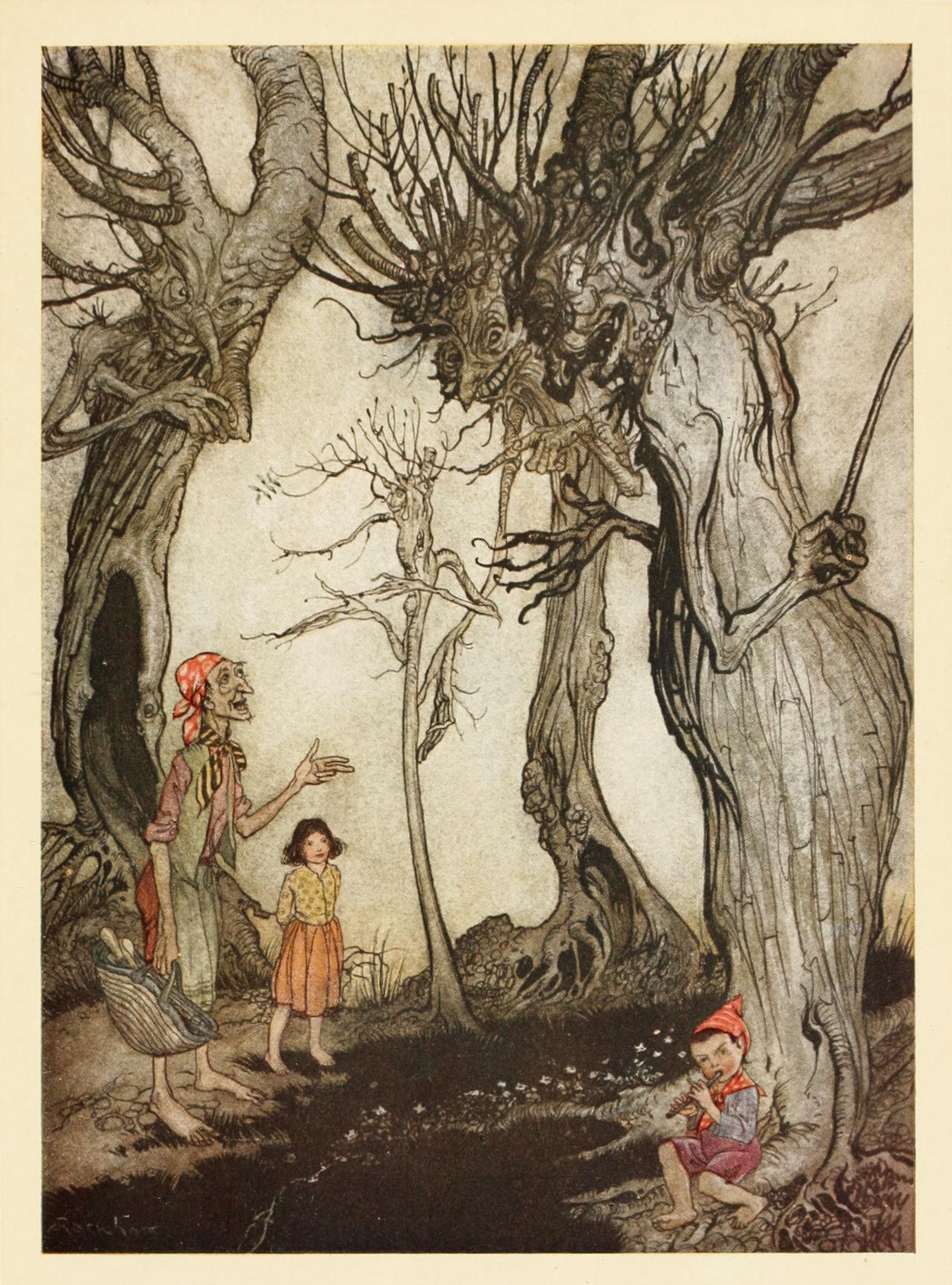 ArthurRackham, Aesop-11trees