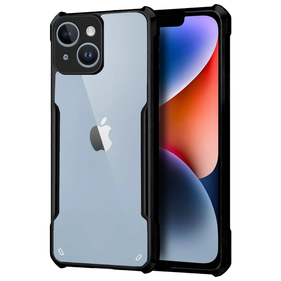 Black Border - Transparent Back iPaky Mobile Back Cover Case