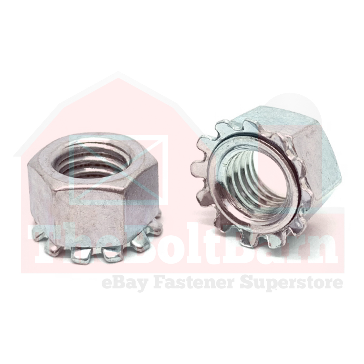 Tuercas hexagonales K-Lock M3-0,5 clase 8 rosca gruesa transparente de zinc (elige la cantidad) - Imagen 2 de 7