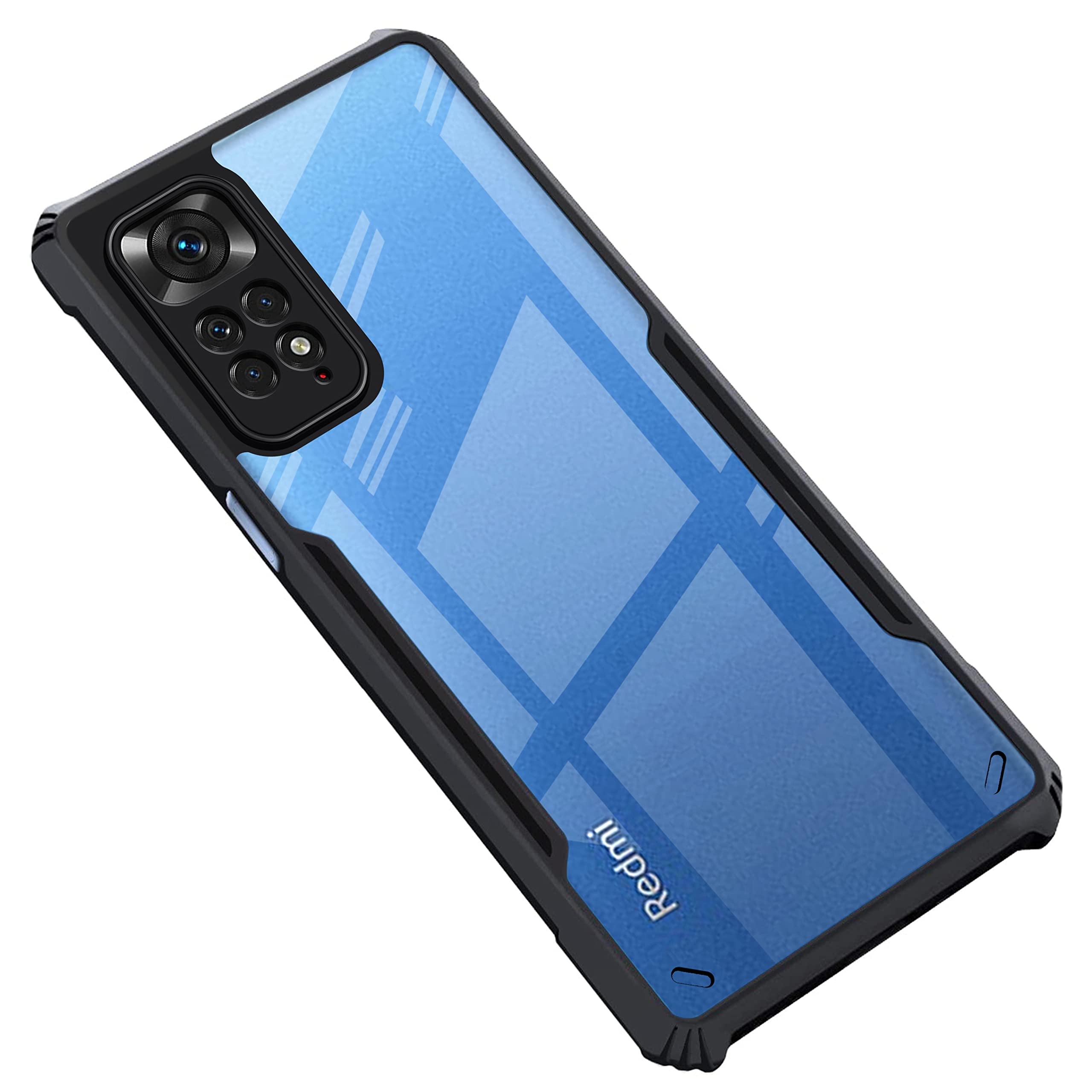 Black Border - Transparent Back iPaky Mobile Back Cover Case