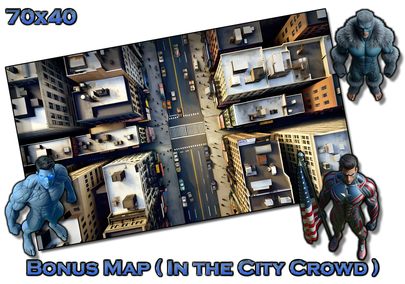 Supergeeks Map 100 Superheroes and supervillains tokens VOLUME II + 2 free maps - Map ...