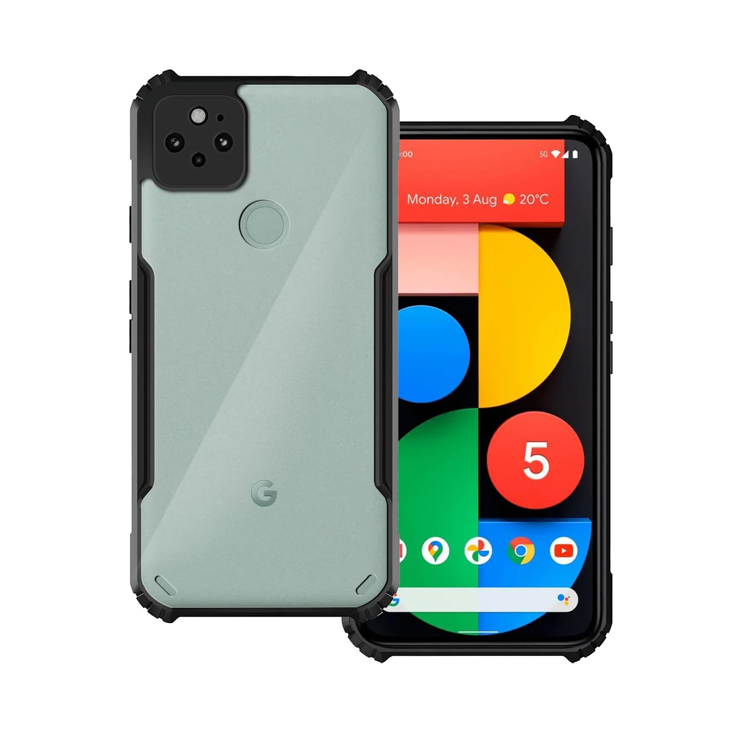 Black Border - Transparent Back iPaky Mobile Back Cover Case