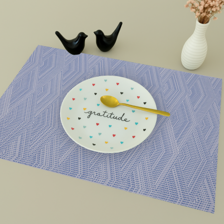 Set de individuales decorativos 6 piezas, pvc, 45x30cm
