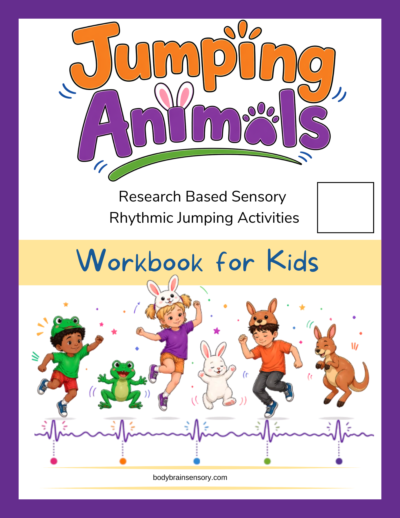 Jumping Animals workbook page 1