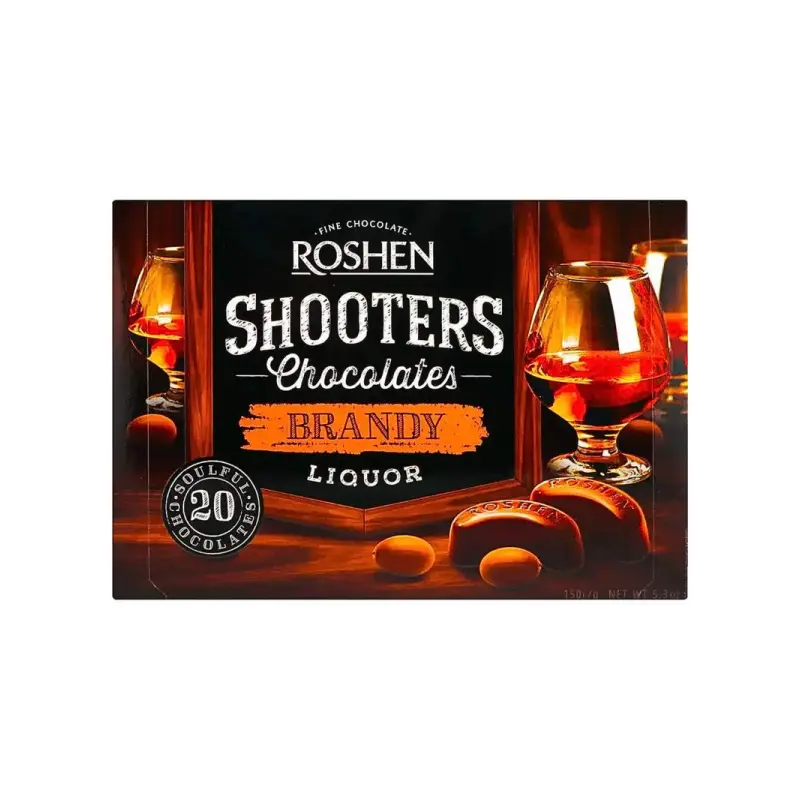 Bombonierka SHOOTERS Brandy “Roshen” 150g