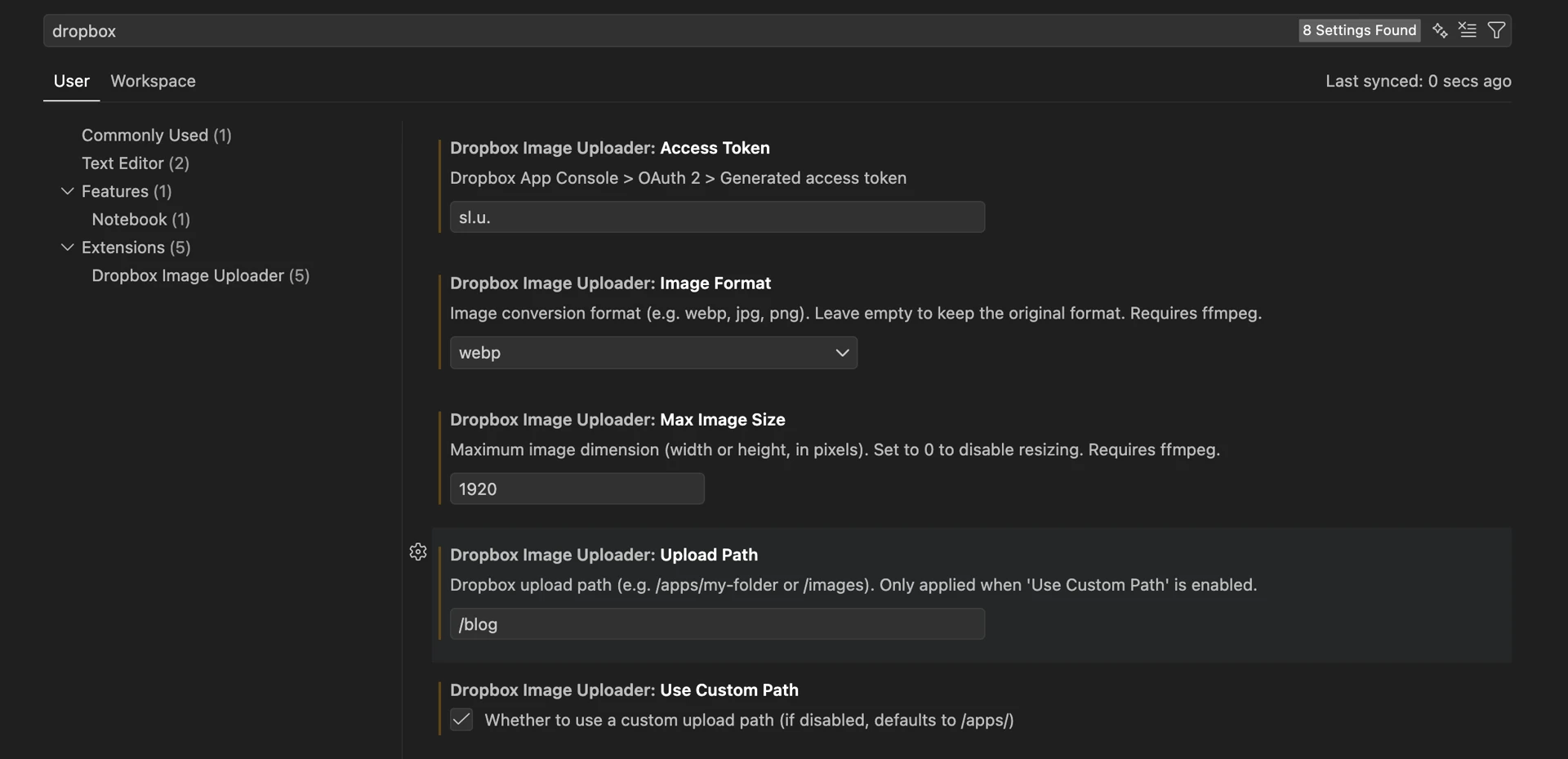VS Code Settings