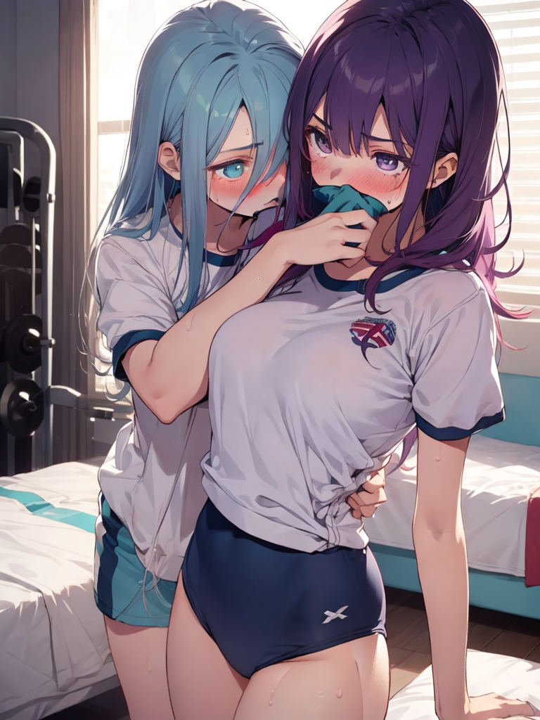 クロロシーン2【AI作品】【6_A】 by アランα(AlanAlpha) with gym uniform, girl, chloroform