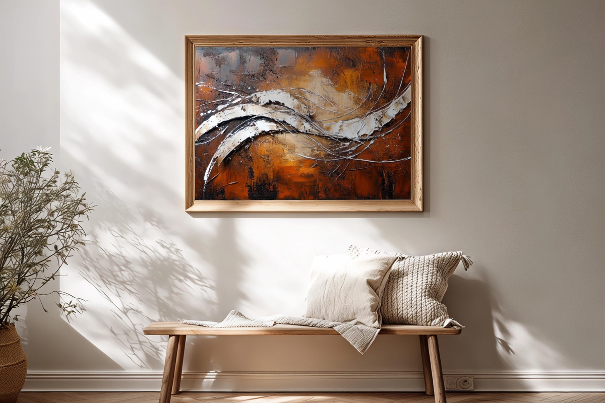 Textural Line Harmony Modern Printable Wall Art